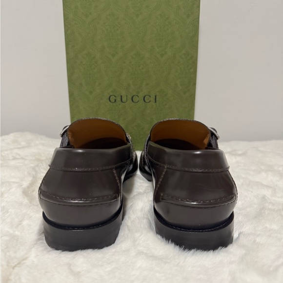 Gucci Men's Brown and Cream Loafers - Picture 4 of 11